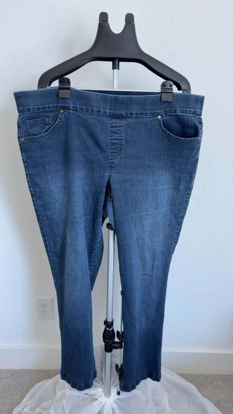 Gloria Vanderbilt All-Around Slimming Effect Jeans Size 18W Blue Denim